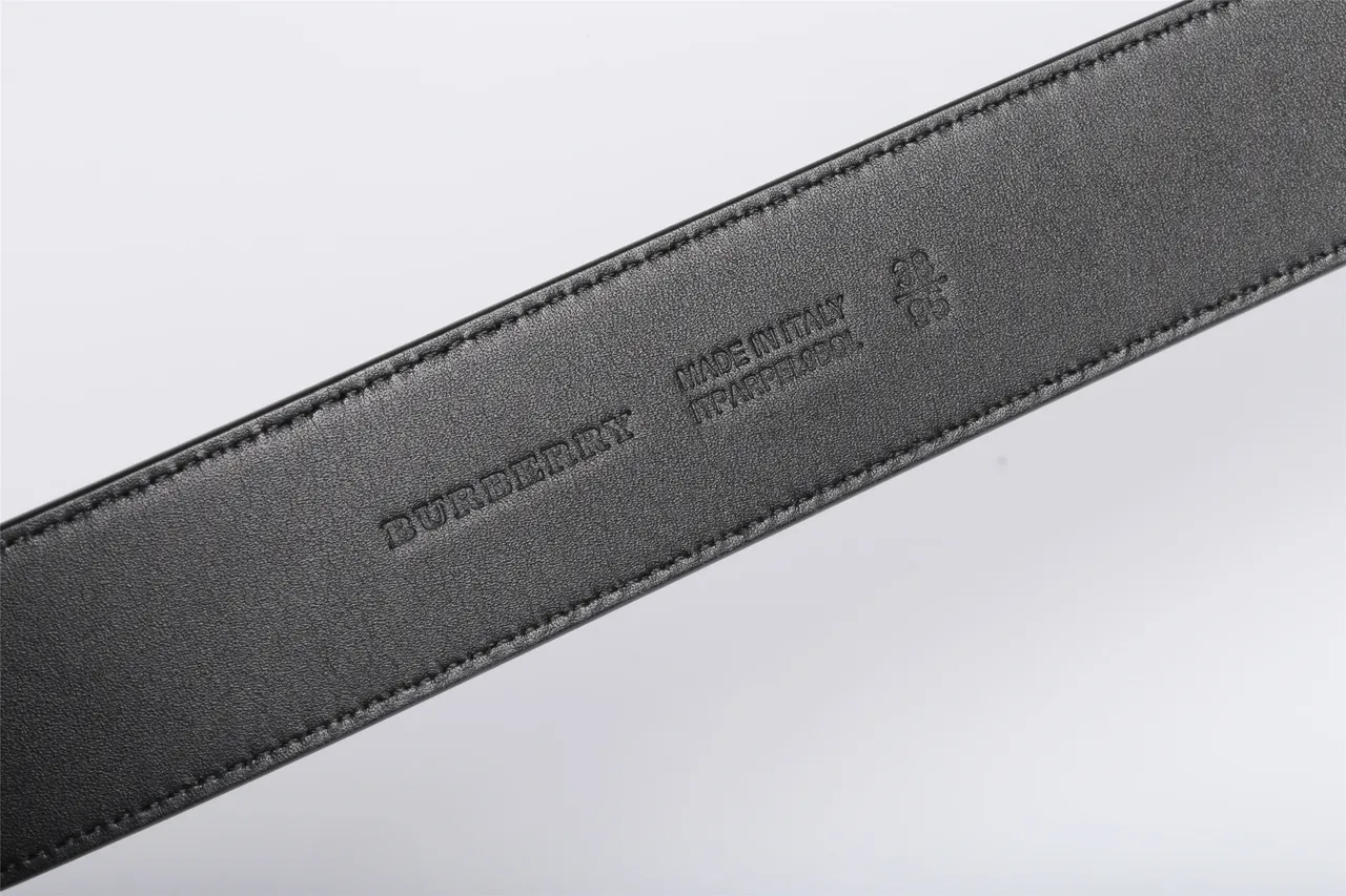 Monochrome Geometric Pattern Woven Leather Belt 5