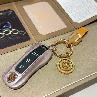 Porsche Pink Gold Metallic Black Button Panel Phone Case