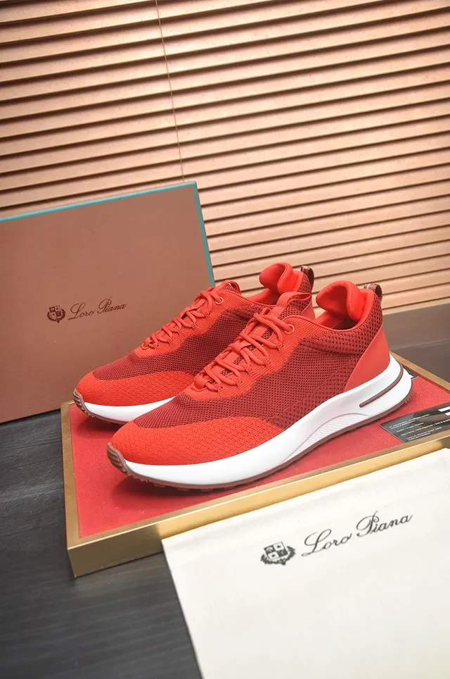 Red Mesh Upper White Midsole Gum Outsole Lifestyle Sneaker 4