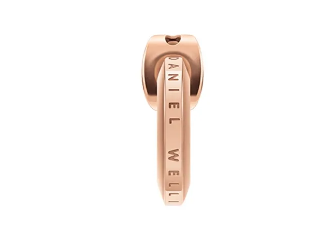 Rose Gold Engraved C-Hoop Earring 4