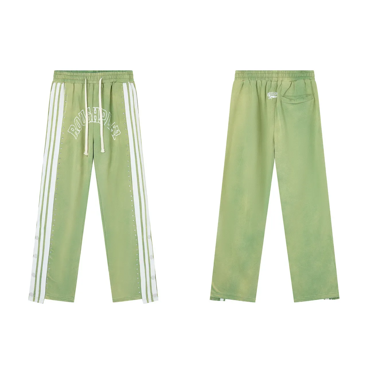 Roughplay Arch Logo Studded Stripe Sweatpants 5