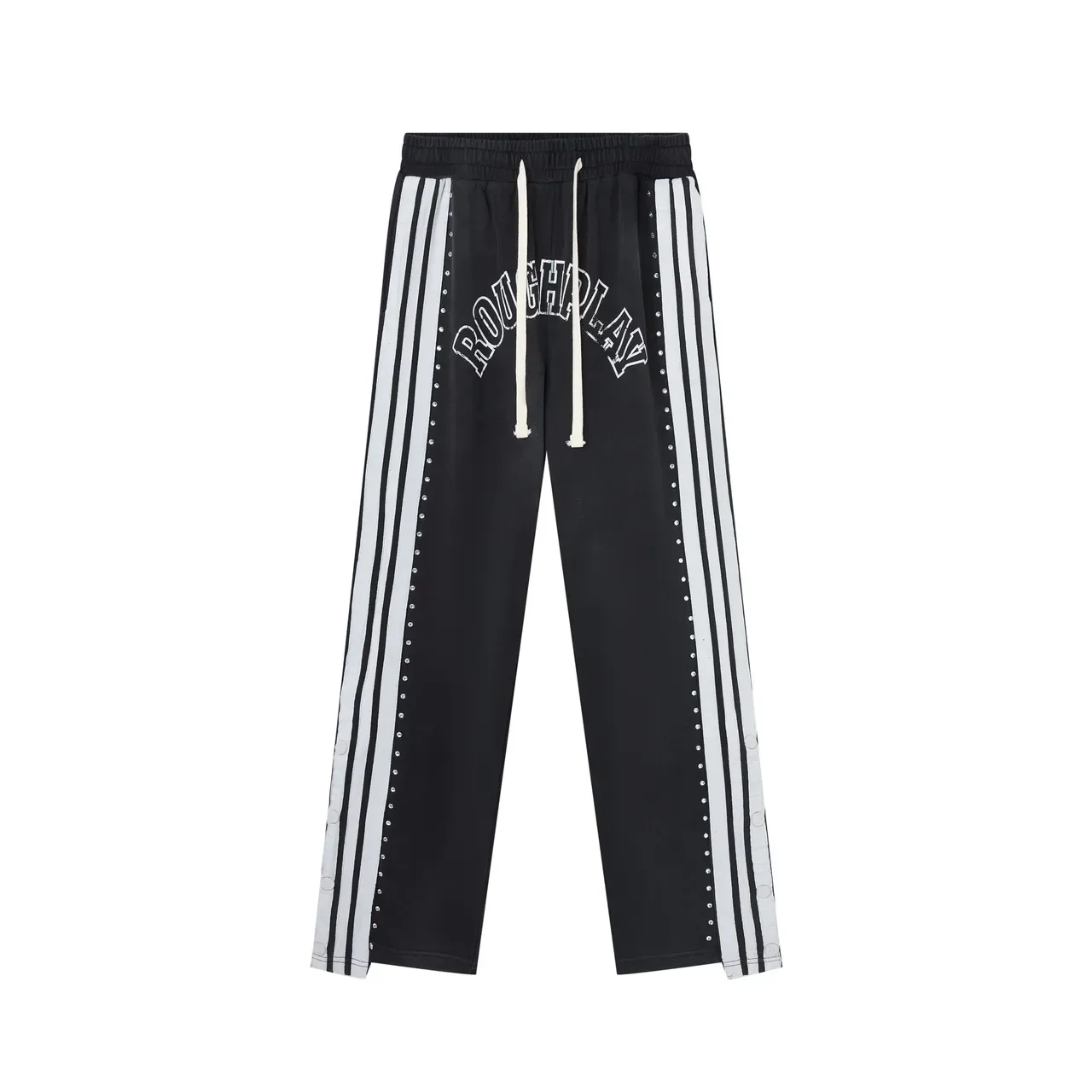 Roughplay Arch Logo Studded Stripe Sweatpants 7