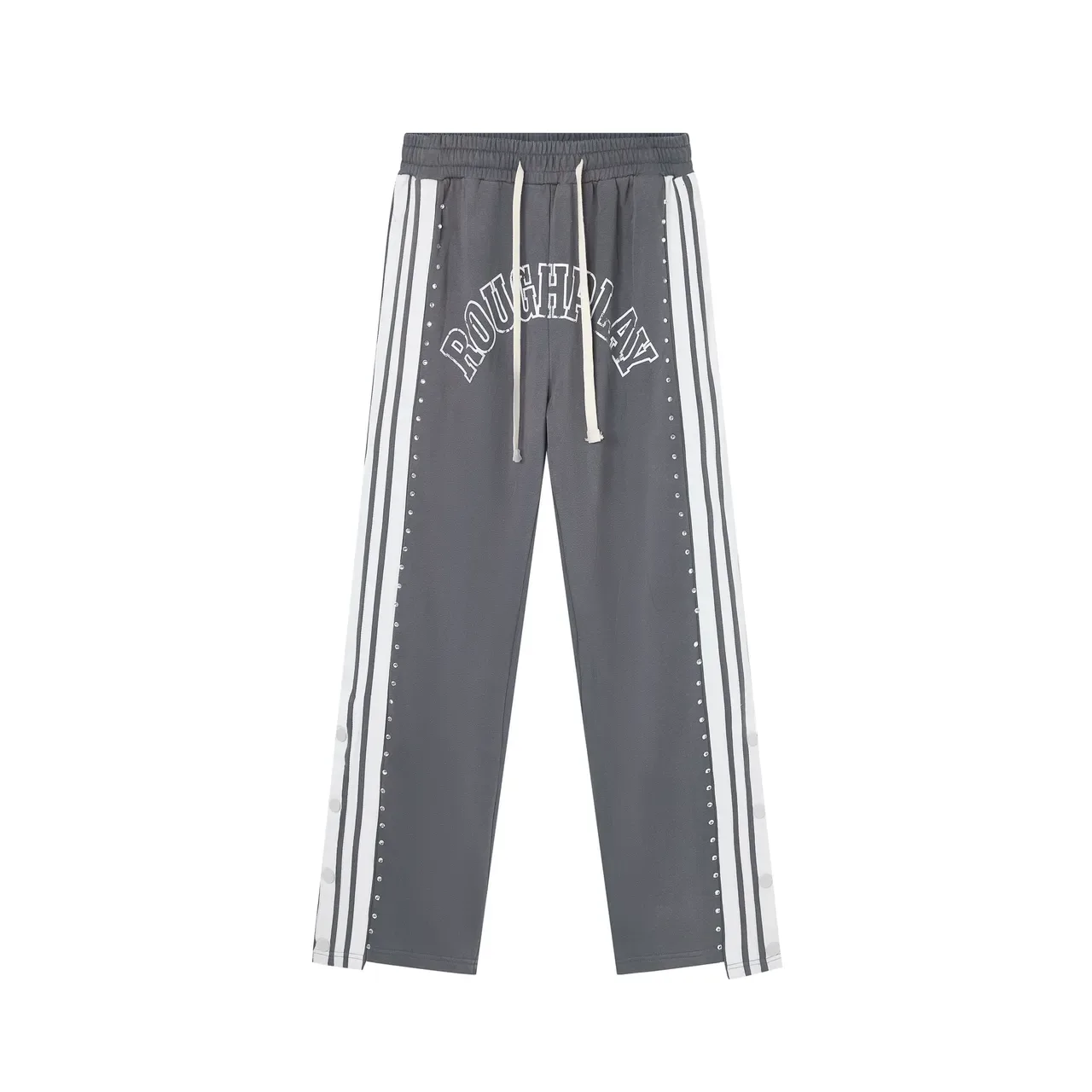 Roughplay Arch Logo Studded Stripe Sweatpants 13