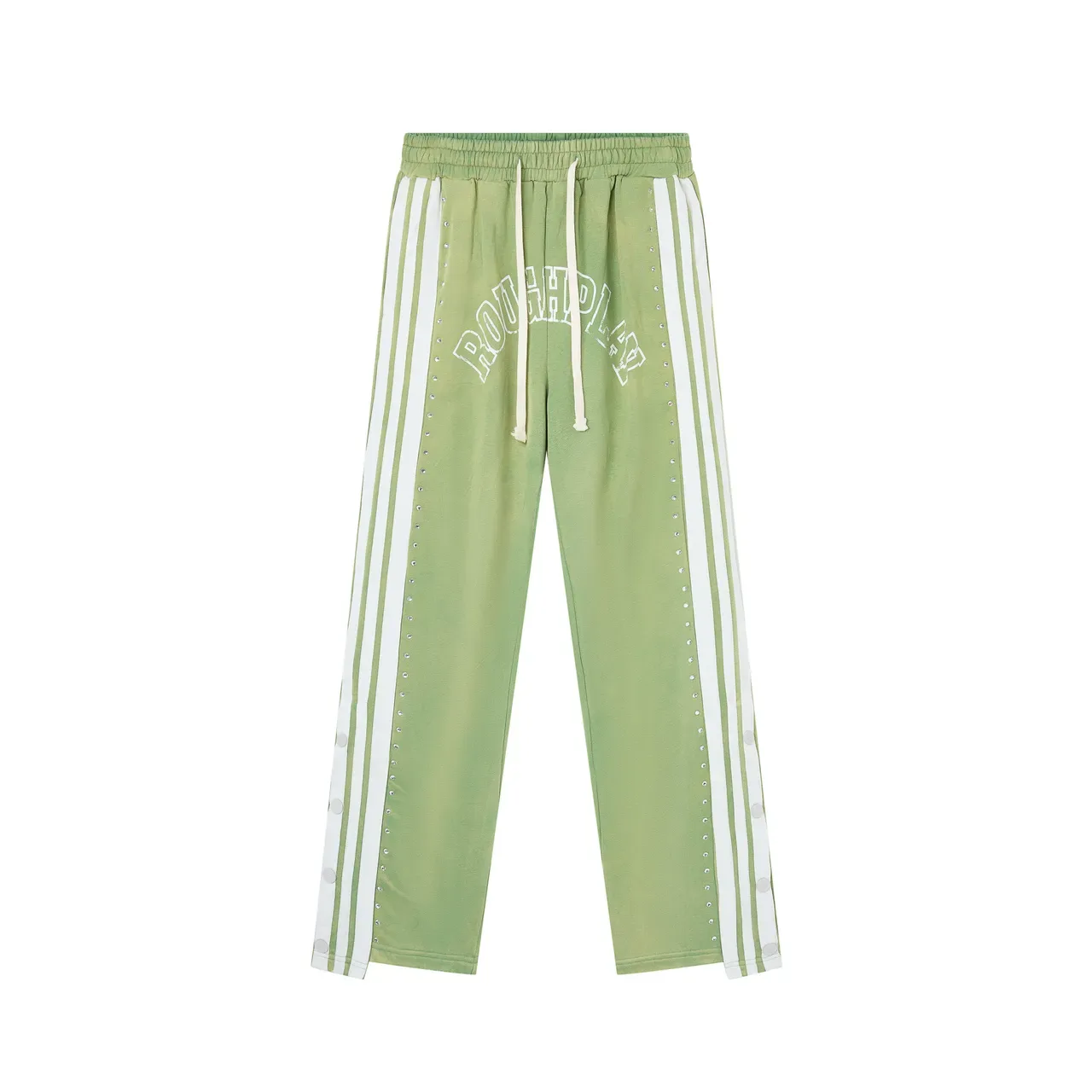 Roughplay Arch Logo Studded Stripe Sweatpants 15