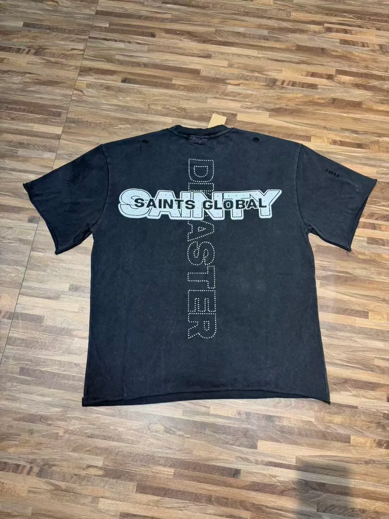 Saints Global Racing Graphic Black T-Shirt 4