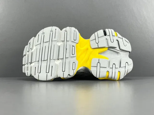 Skechers White Yellow Sole Layered Mesh And Synthetic Upper Chunky Sneakers 19