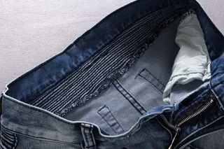 Slim-Fit Moto-Style Light Blue Denim Jeans 9