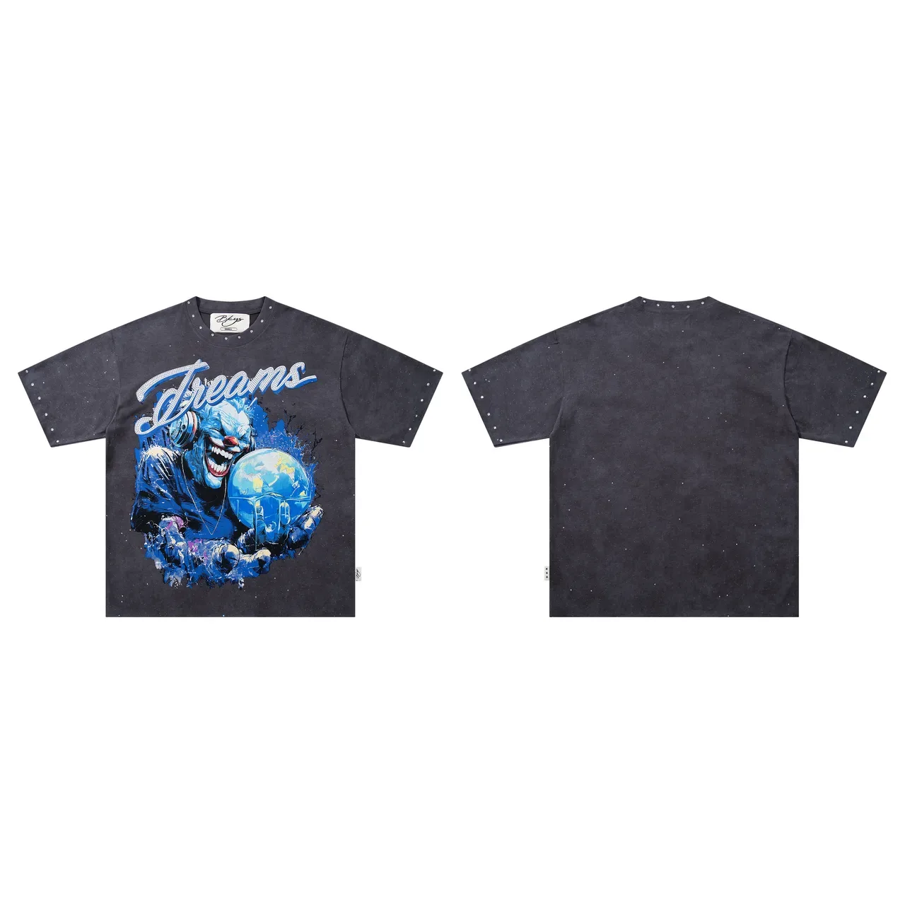 Studded Graphic-Print Oversized T-Shirt 3