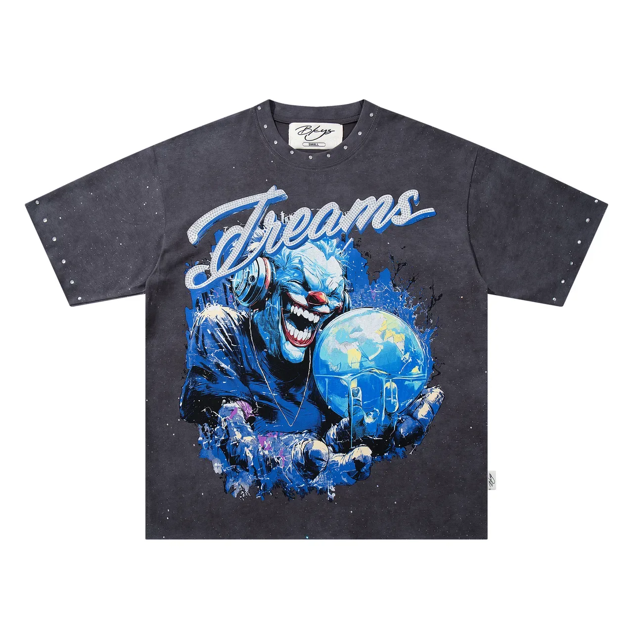 Studded Graphic-Print Oversized T-Shirt 4