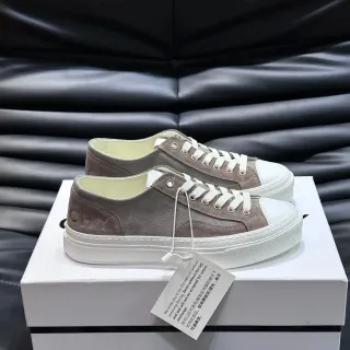 حذاء سنيكرز Platform Canvas Taupe و White