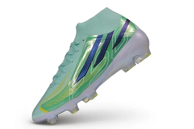 Translucent Mint Green Iridescent High-Cut Firm-Ground Soccer Shoes 3