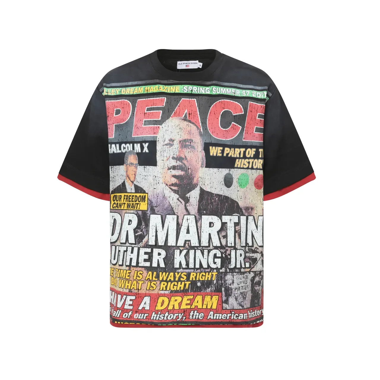 Vale Sports Division Oversized Graphic Print T-Shirt 3
