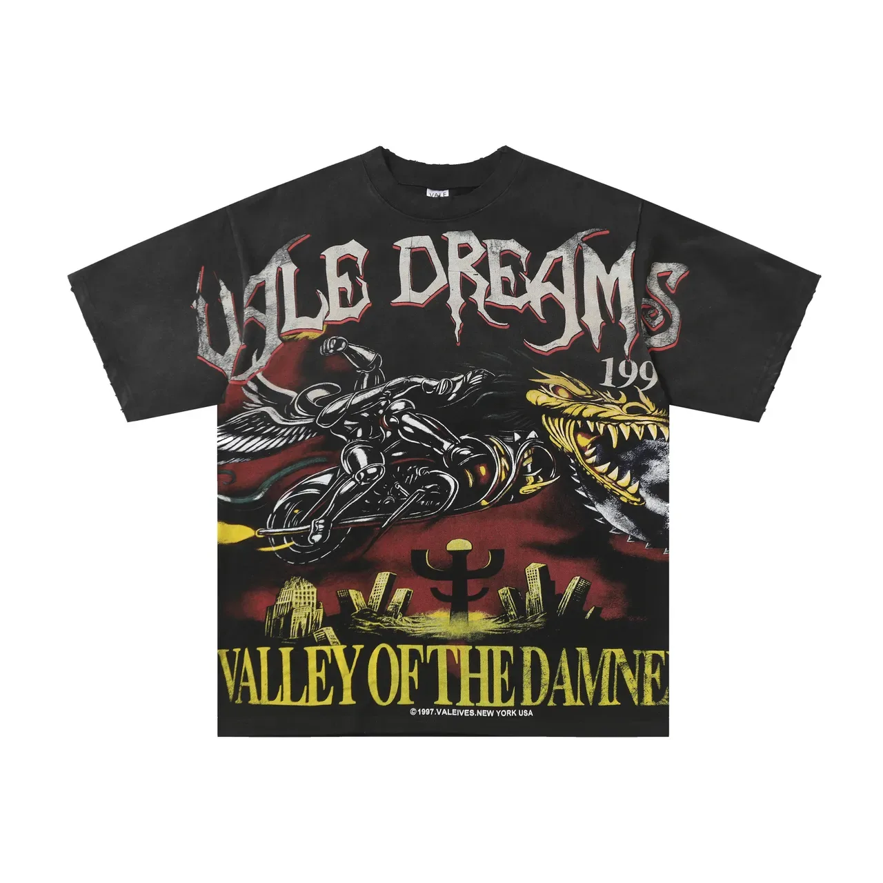 T-shirt oversize graphique Vale Valley of the Damned 3