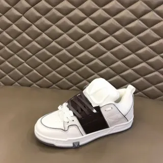 White and Black Contrast Panel Lifestyle Sneaker