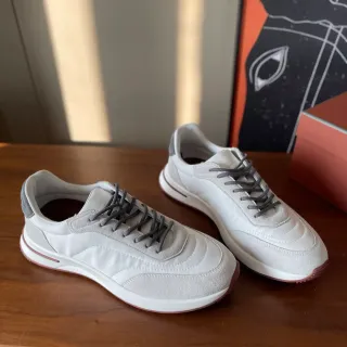 Zapatillas Lifestyle Blancas y Grises de Material Mixto, Low-Top
