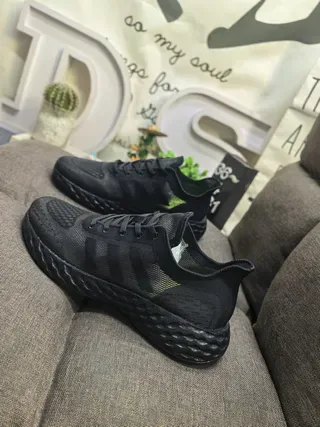 White Knit Upper Sculpted Midsole Lifestyle Sneakers 15