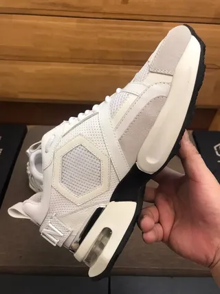 White Mesh and Synthetic Skull-Embellished Chunky Sneaker 5