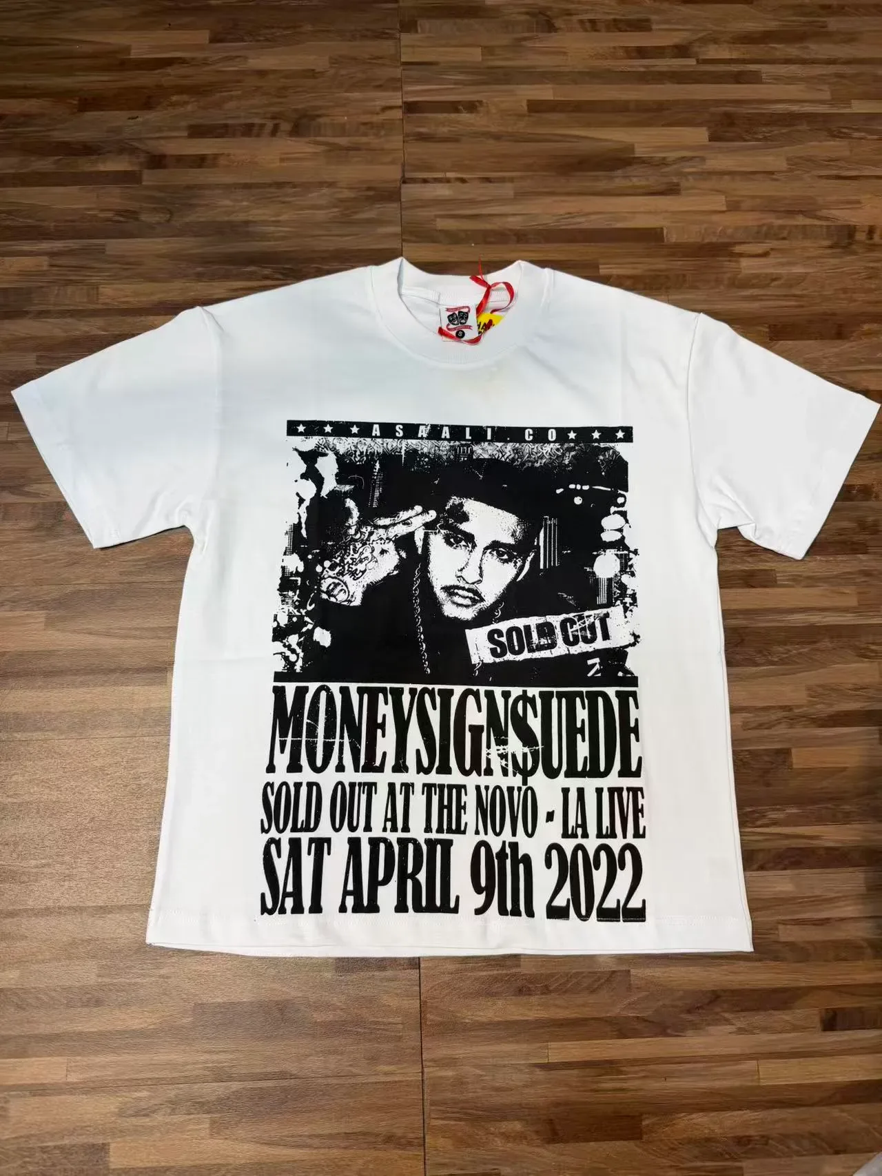 White Oversized Graphic Print T-Shirt 4