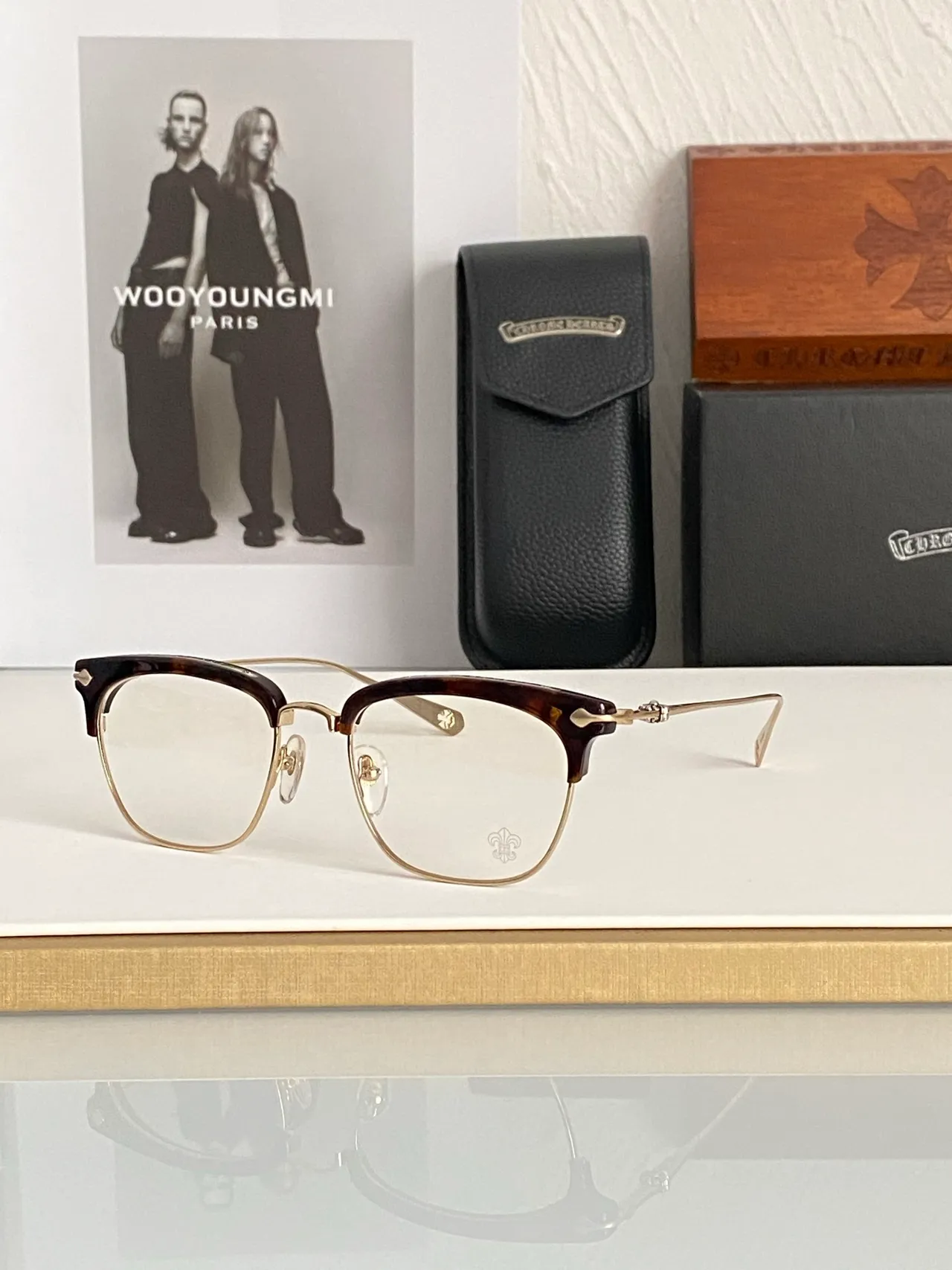 Gentle Monster Gafas ópticas de metal de doble tono 3