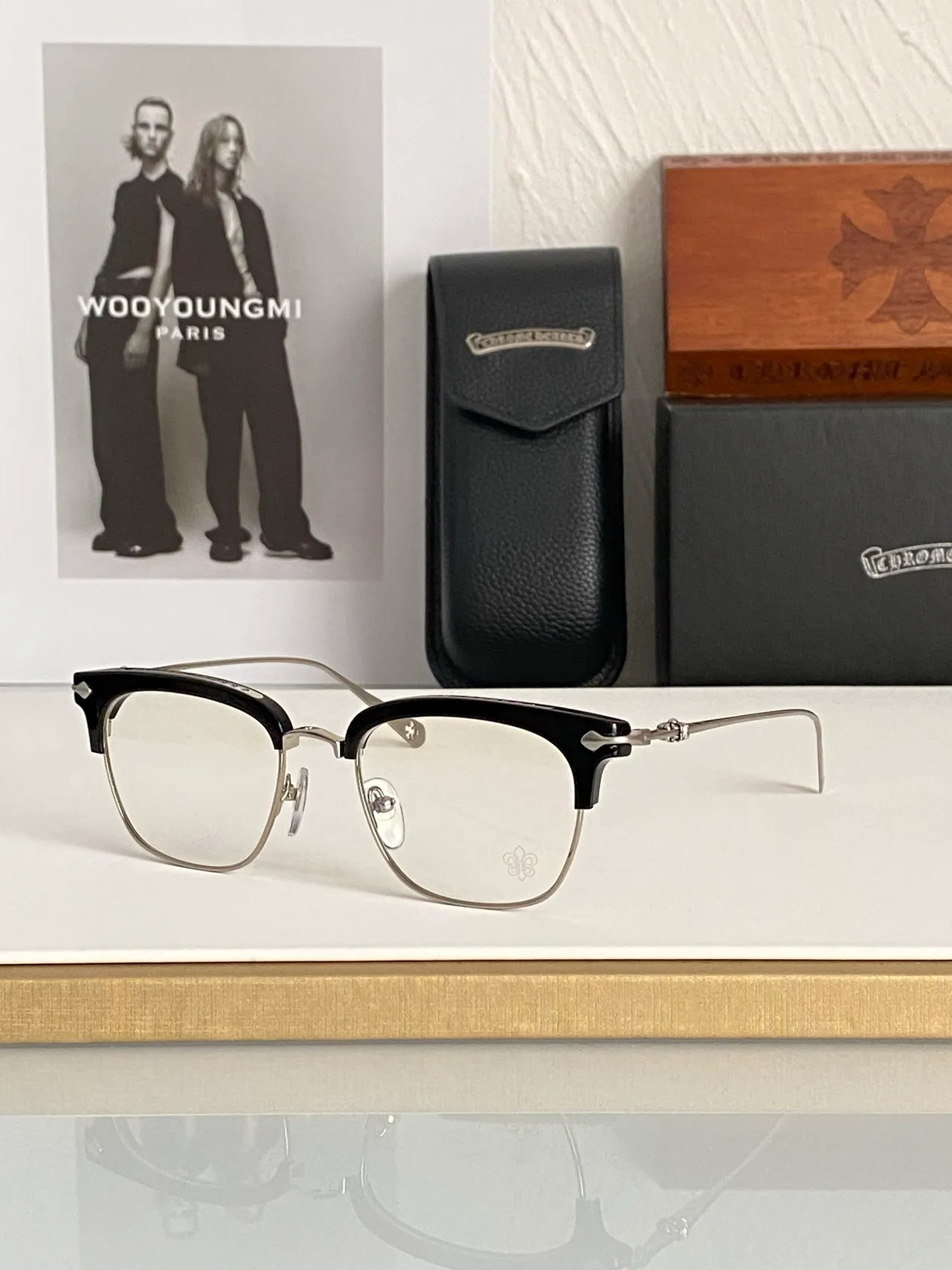 Gentle Monster Gafas ópticas de metal de doble tono 6