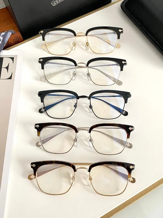 Gentle Monster Gafas ópticas de metal de doble tono 8