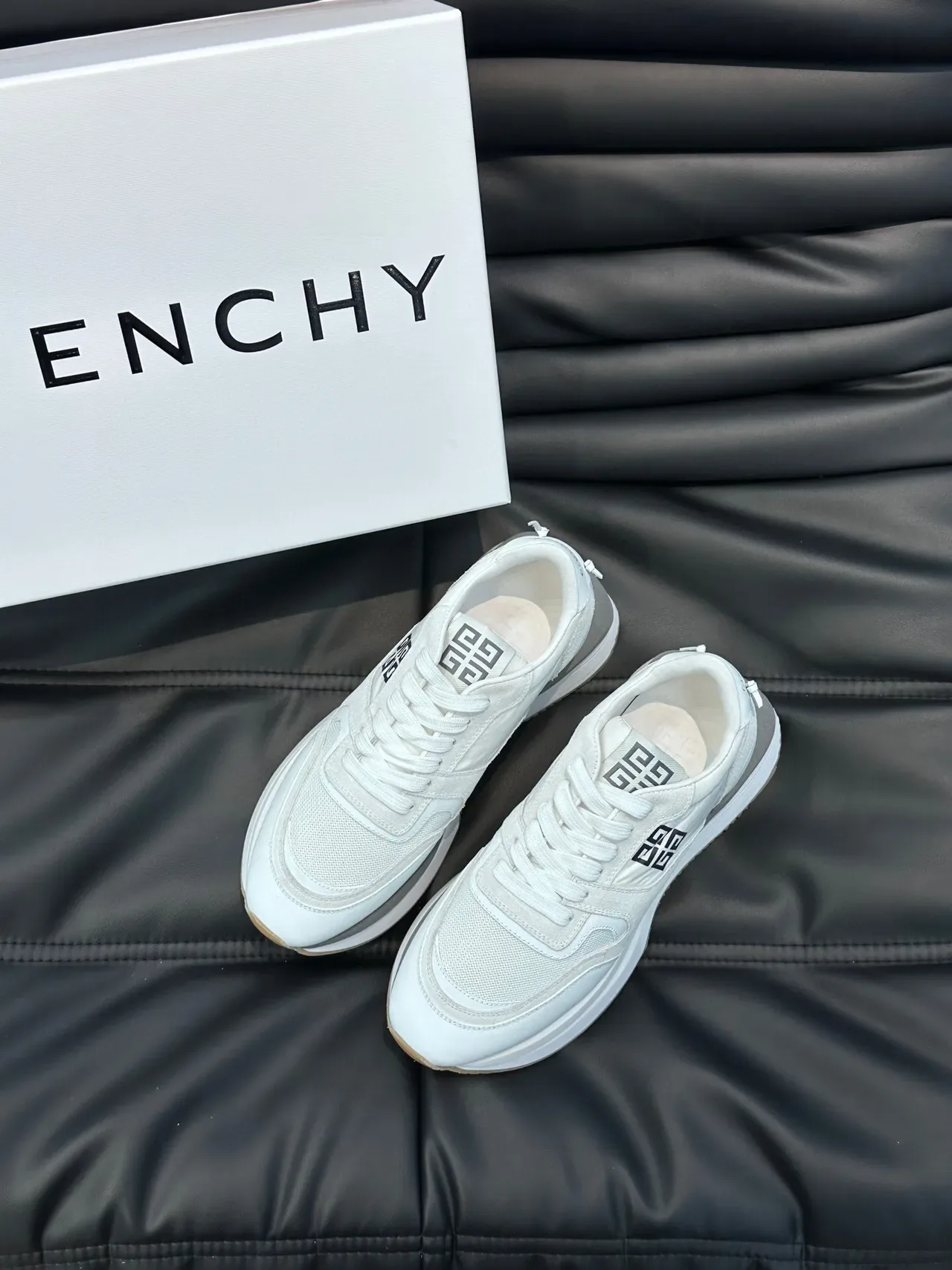 Givenchy City Sport White Mesh and Suede Lifestyle Sneakers 2