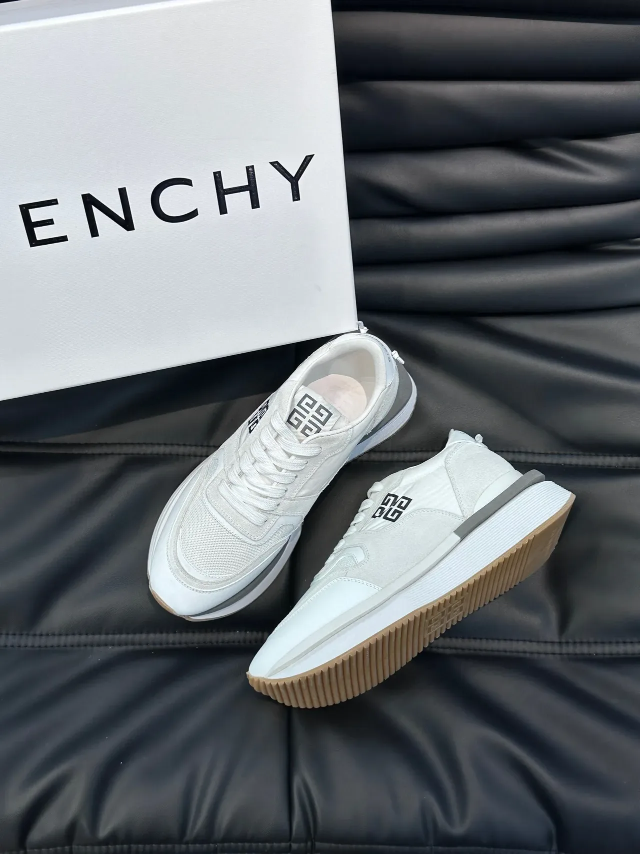 Givenchy City Sport White Mesh and Suede Lifestyle Sneakers 3