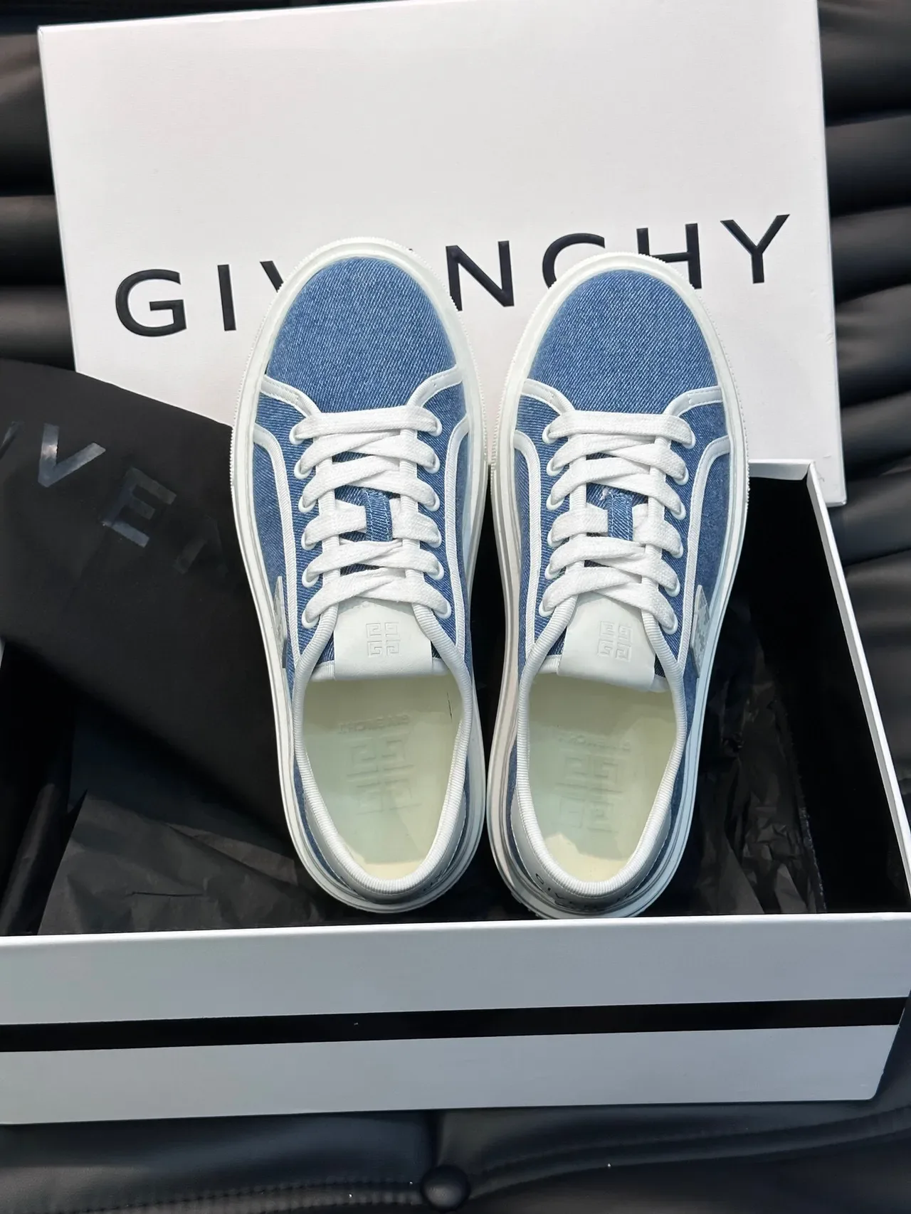 Givenchy Tênis Lifestyle Denim e Branco 7