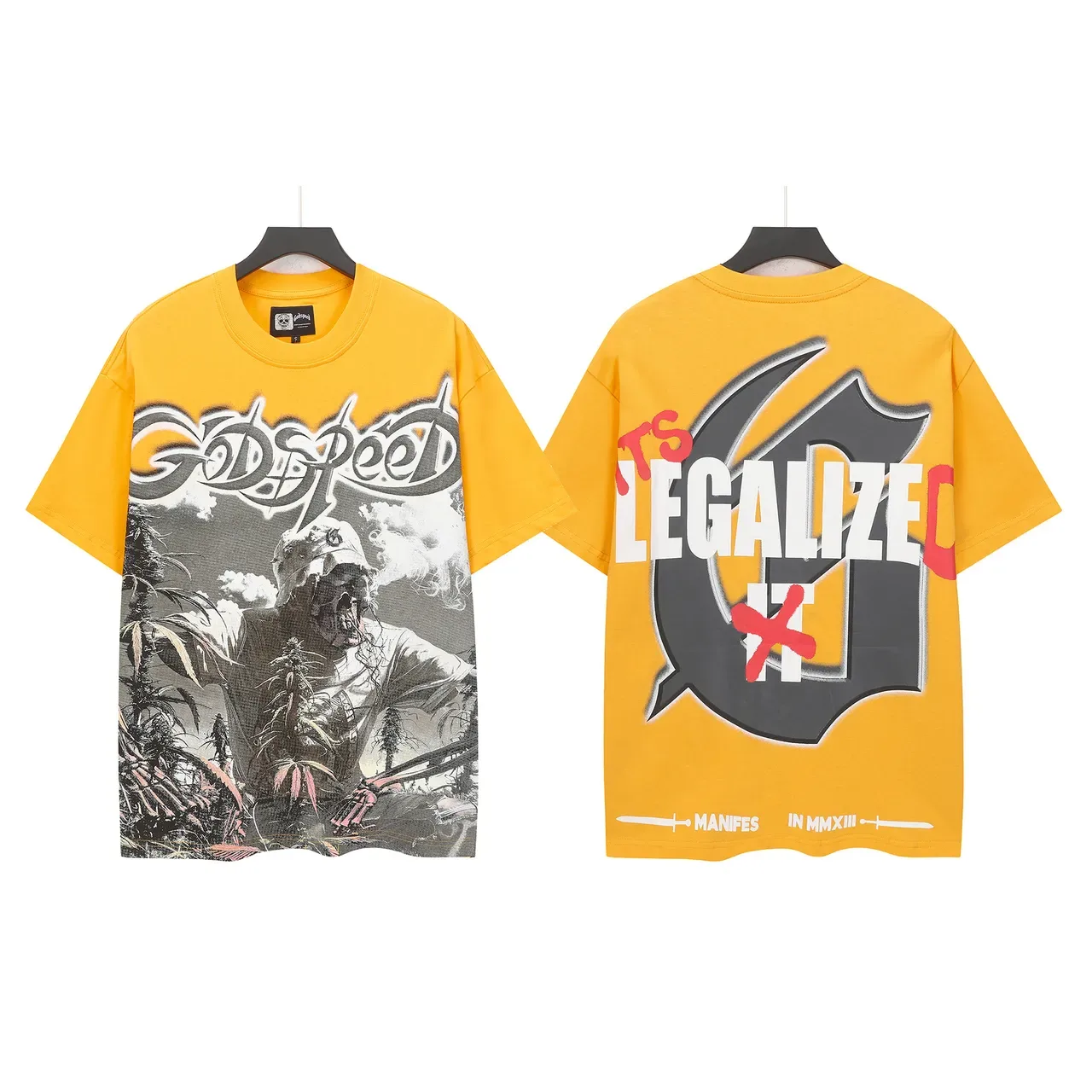 Godspeed Legalize 图案印花宽松T恤 3