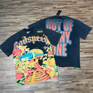 T-shirt oversize à imprimé graphique Godspeed Out of My One