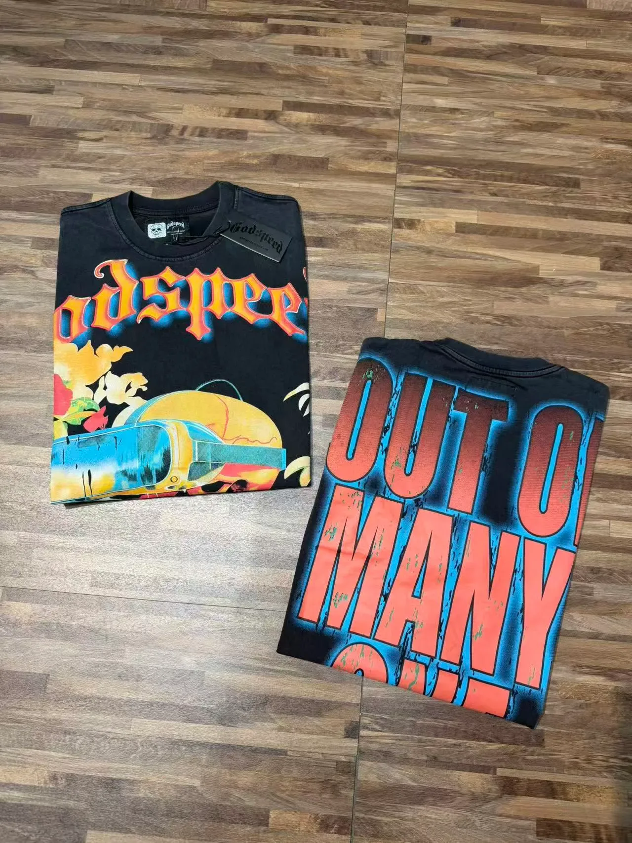 T-shirt oversize à imprimé graphique Godspeed Out of My One 4