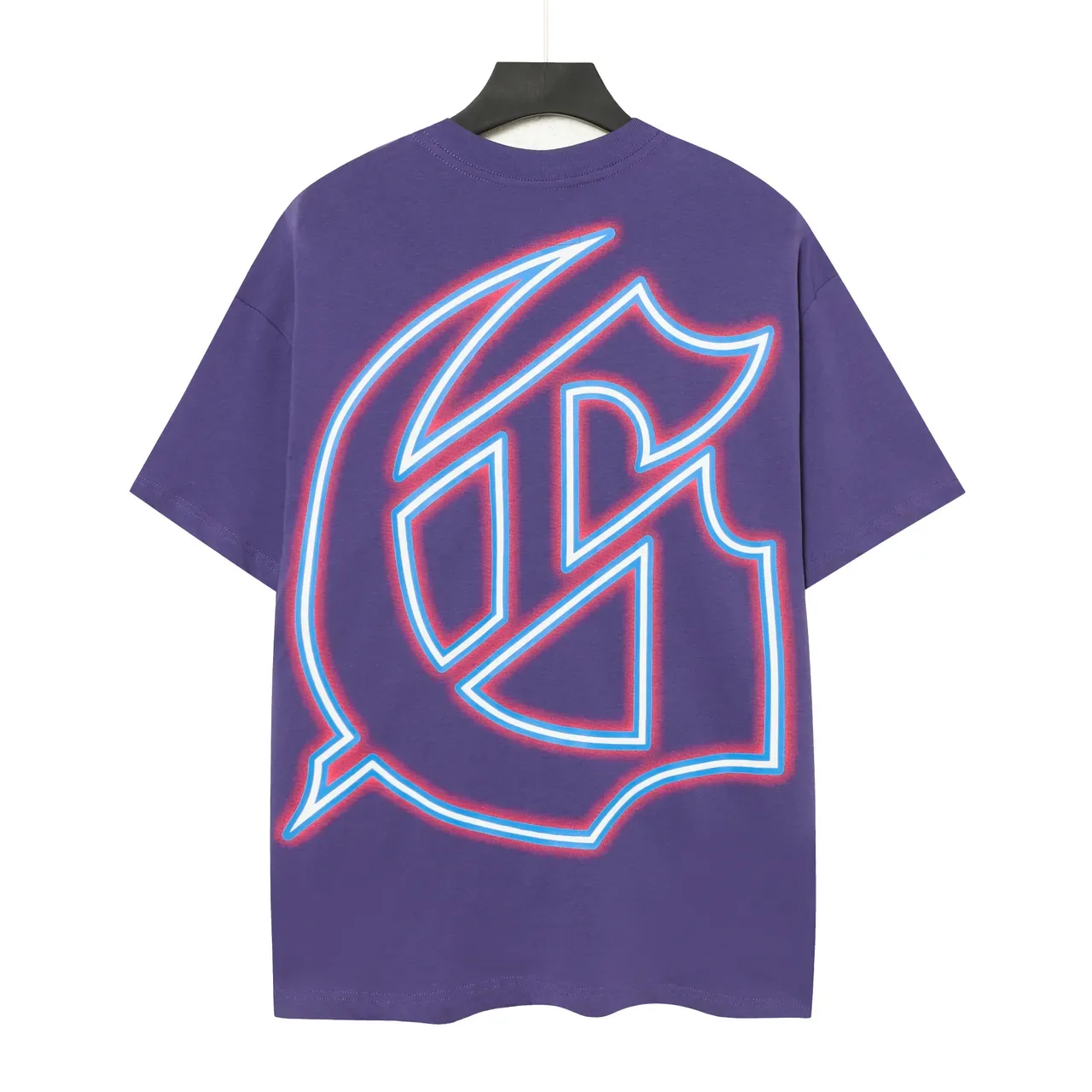 Camiseta Godspeed oversized morada con estampado gráfico 3