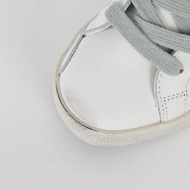 Golden Goose Superstar Tênis Lifestyle Estrela Distressed Branco Brilhante 5