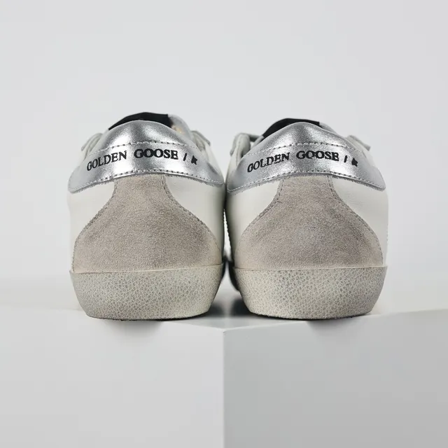 Golden Goose Superstar Tênis Lifestyle Estrela Distressed Branco Brilhante 8