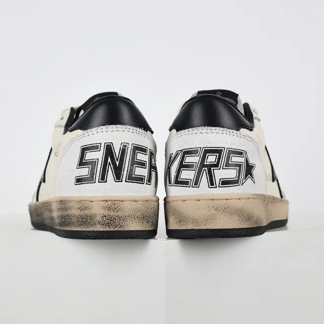 Golden Goose Superstar Off-White cuero desgastado zapatillas lifestyle 8