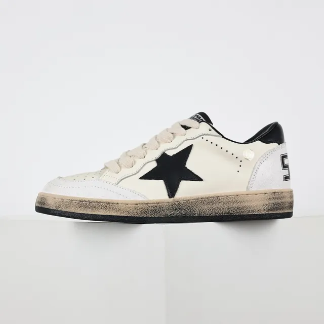 Golden Goose Superstar Off-White cuero desgastado zapatillas lifestyle 9