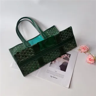 Goyard Saint-Louis Tote Bleu Marine Structure Toile Enduite Monogrammée Goyardine 4