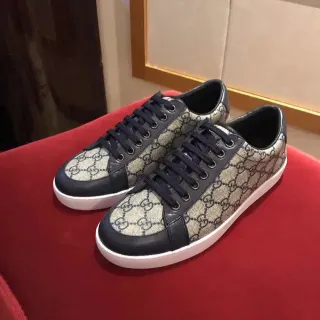 Gucci Ace GG Supreme Beige y Navy Zapatillas lifestyle