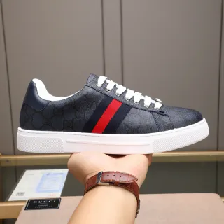 Gucci Ace Navy GG Monogram Web Stripe zapatillas lifestyle
