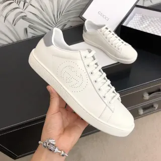Gucci Ace Perforado Logo Blancos Lifestyle Sneakers