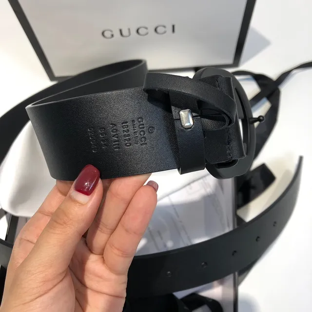 Gucci GG Marmont Cinto de couro preto 2