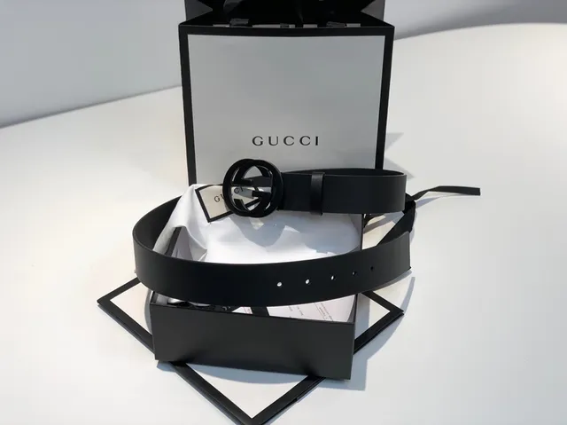 Gucci GG Marmont Cinto de couro preto 3