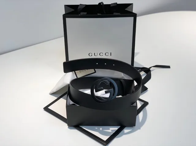 Gucci GG Marmont Cinto de couro preto 4