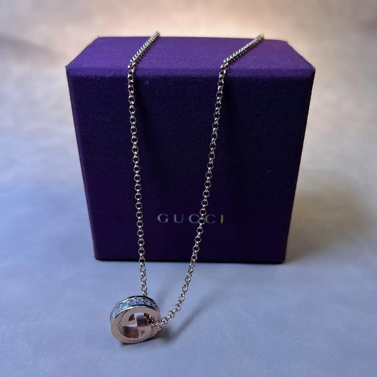 Gucci GG Marmont Bracelet Cristal et Perle Doré 5