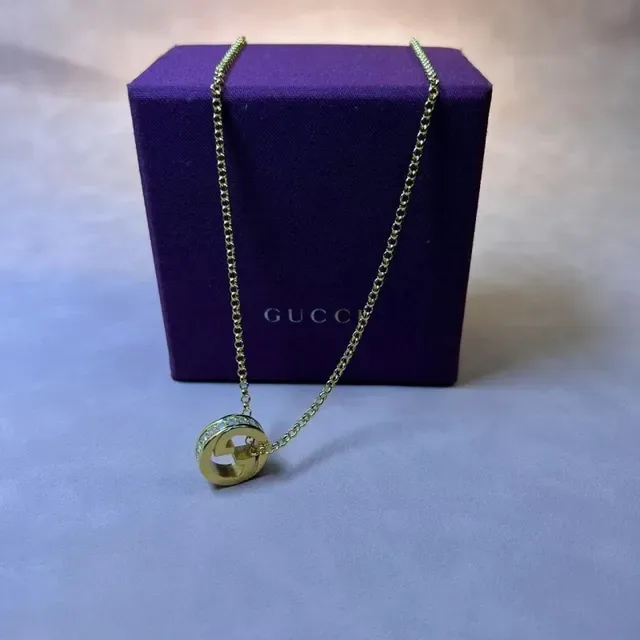 Gucci GG Marmont Bracelet Cristal et Perle Doré 7