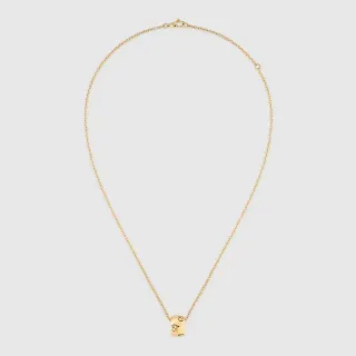 Gucci GG Marmont সোনালি Interlocking G পেন্ডেন্ট নেকলেস