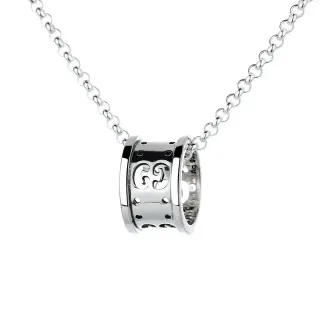 Gucci GG Marmont Interlocking G Collier à pendentif cylindrique