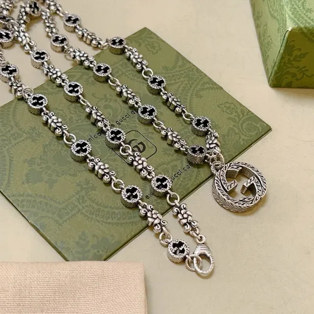 Gucci GG Marmont Interlocking G Pendant Necklace 9