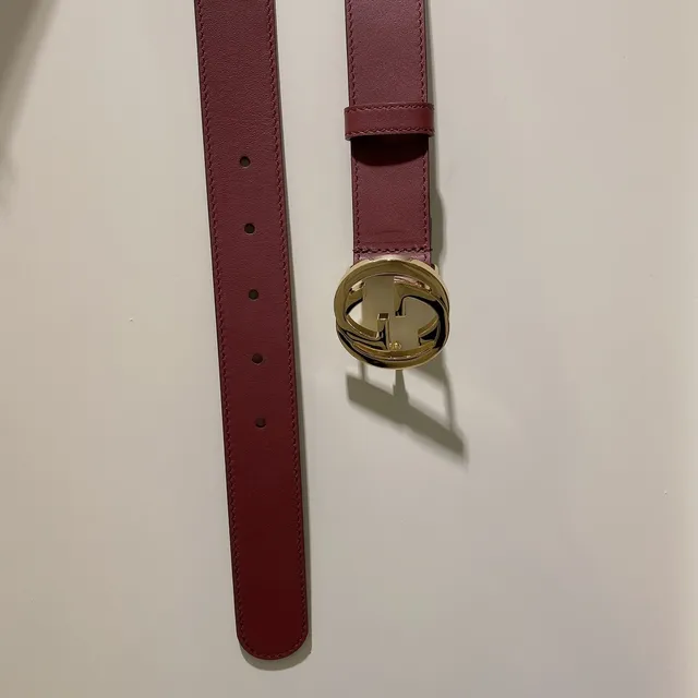 Gucci GG Marmont Ceinture en cuir rouge 2
