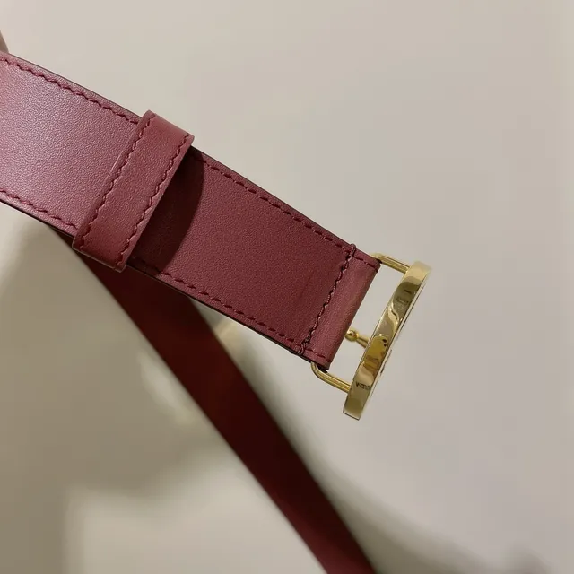 Gucci GG Marmont Ceinture en cuir rouge 3